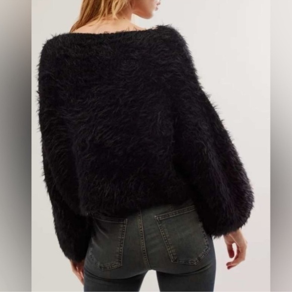 FREE PEOPLE Flurry Sweater In Black, S - Picture 2 of 4